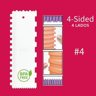 4-Sided Plastic Cake Decorating Comb #4 (3